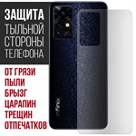 Стекло защитное гибридное МАТОВОЕ Krutoff для INFINIX Zero X Pro задняя сторона - фото 475423