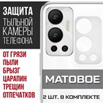 Стекло защитное гибридное МАТОВОЕ Krutoff для камеры INFINIX Hot 12 (2 шт.) - фото 475430