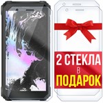 Комплект из 3-x защитных гибридных стекл Krutoff для Blackview Oscal S60 Pro - фото 492603