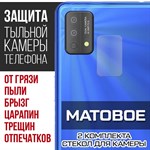 Стекло защитное гибридное МАТОВОЕ Krutoff для камеры INOI A52 Lite (2 шт.) - фото 493568