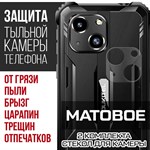 Стекло защитное гибридное МАТОВОЕ Krutoff для камеры Oukitel WP20 (2 шт.) - фото 493728