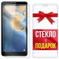 Комплект из 2-x защитных гибридных стекл Krutoff ZTE Blade A31 - фото 608829