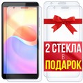 Комплект из 3-x защитных гибридных стекл Krutoff ZTE Blade A31 Plus - фото 608832