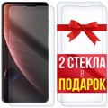 Комплект из 3-x защитных гибридных стекл Krutoff ZTE Voyage 30 Pro - фото 608862