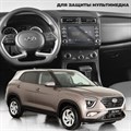 Защитное гибридное стекло Krutoff для экрана мультимедии Hyundai Creta рестайлинг 2021-н.в - фото 638621