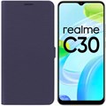 Чехол-книжка Krutoff Eco Book для Realme C30 синий - фото 652827