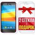 Комплект из 3-x защитных гибридных стекл Krutoff для DEXP A350 Mix - фото 653001