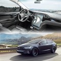 Защитное гибридное стекло Krutoff для экрана мультимедии Tesla Model X 2015 - 2021 - фото 747266