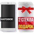 Комплект из 3-x защитных гибридных стекол МАТОВЫХ Krutoff для Fly Nimbus 9 (FS509) - фото 753797