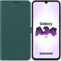 Чехол-книжка Krutoff Eco Book для Samsung Galaxy A34 5G (A346) зелёный опал - фото 760410