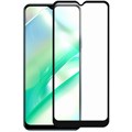 Стекло защитное Full Glue Premium Krutoff для Realme C33 черное - фото 781245