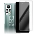 Стекло защитное гибридное Krutoff для INFINIX Note 11 Pro + защита камеры (2 шт.) - фото 853431