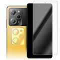 Стекло защитное гибридное Krutoff для Xiaomi Poco X5 Pro + защита камеры (2 шт.) - фото 862794