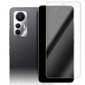 Стекло защитное гибридное МАТОВОЕ Krutoff для Xiaomi 12 Lite + защита камеры (2 шт.) - фото 919814