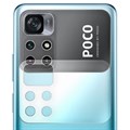 Стекло защитное гибридное МАТОВОЕ Krutoff для камеры Xiaomi Poco M4 Pro 5G (2 шт.) - фото 925026