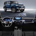 Защитное гибридное стекло Krutoff для экрана мультимедии Baic BJ40C 2023 - фото 953842